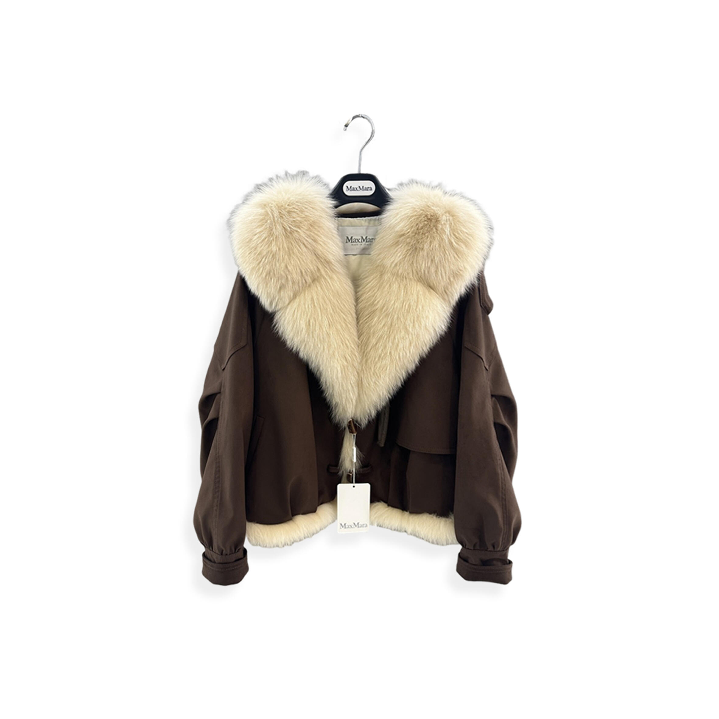 M*x M*ra down jacket with fur collar